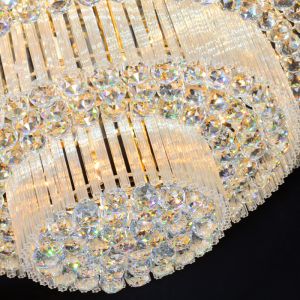 Crystal Led Modern Lighting Round Hanging Chandelier Pendant Lights