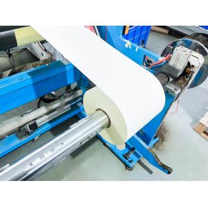 Scratch Resistant White Rolls Self Adhesive Labels 50u Surface Thickness