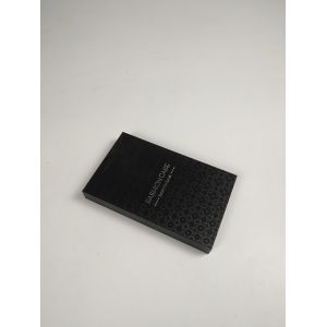 Modern Luxury Electronics Packaging Box Black Art Paper With Hot Stamp Foil