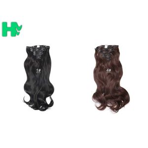 Colorful 20'' Heat Resistant Synthetic Hair Extensions Body Wave No Shedding