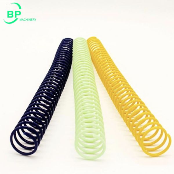 Plastic coil forming and coil binding machine PS420 for notebooks thickness up to 25mm