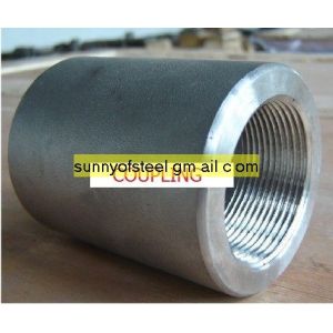 China duplex stainless ASTM A182 F20 threaded coupling on sale