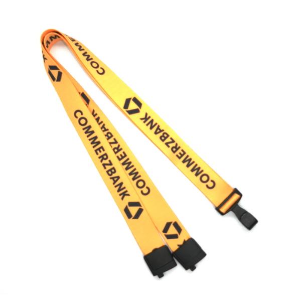 2 Sides Yellow Dye Sublimation Lanyards Neck Strap Pantone Colored NL-14