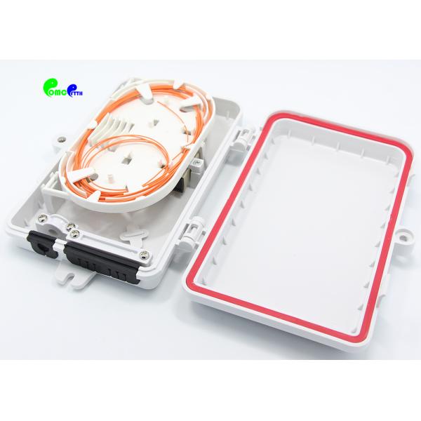 Indoor Outdoor FTTH Fiber Optic Distribution Box SC 4 Cores Fiber Terminal Box