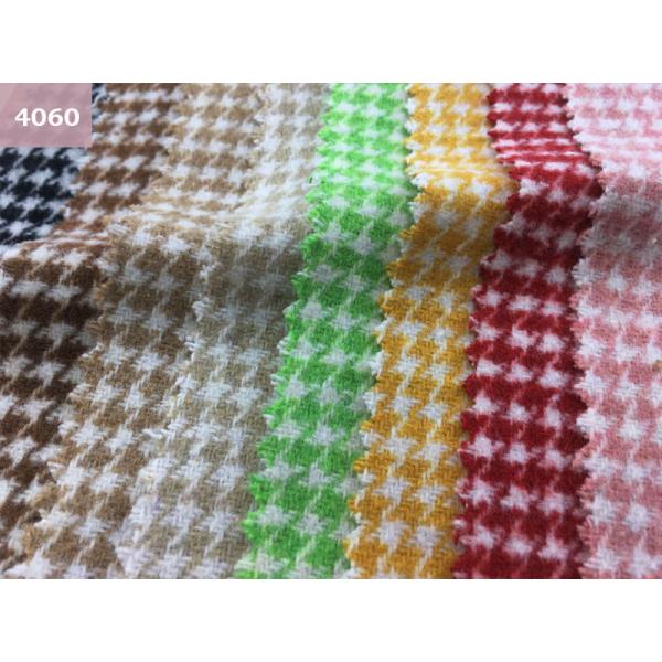 400gsm Scottish Plaid Tartan Tweed Fabric Poly Wool Suiting Fabric Abrasion Resistant