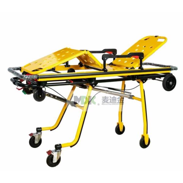 First Aid Aluminum Alloy Ambulance Stretcher with Folding Leg Mechanical