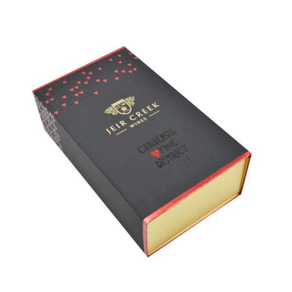Buy Foldable Wine Champagne Gift Box Magnetic Rigid Gift Box at wholesale prices