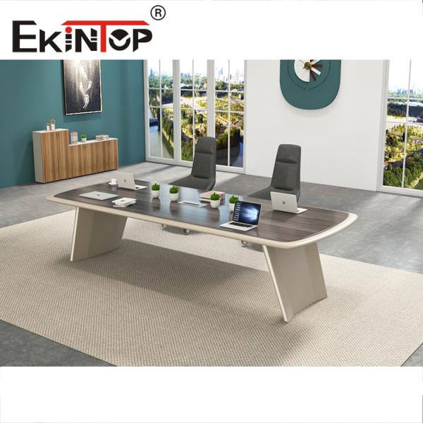 Buy Modern Office Conference Table Luxury Rectangle Wooden Meeting Room Table at wholesale prices