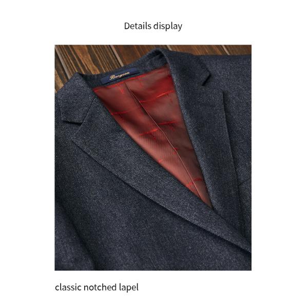 2 Pieces Blazer Vest Pants Set for Men's Slim Fit Wedding Suit Business Formal Wear