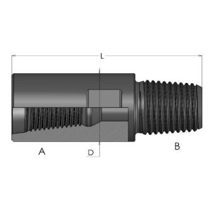 High Fatigue Strength DTH Drilling Tools DTH Sub Male-Male , Downhole Drilling