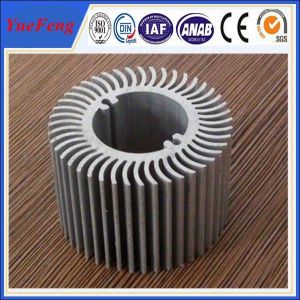 China Custom aluminium heatsink / 6000 series heat sinking circular aluminium profile on sale