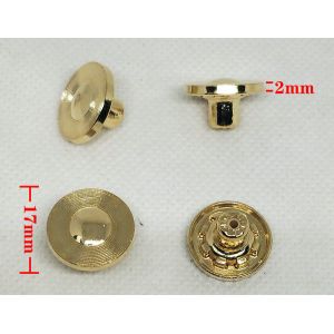 metal sewing jeans button custom logo metal buttons light gold