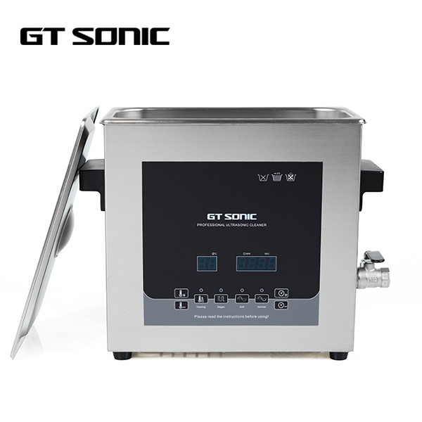 Buy 6 Litres Middle Size 150W Ultrasound Power Ultrasonic Cleaner With Drain Valve Laboratory Research at wholesale prices