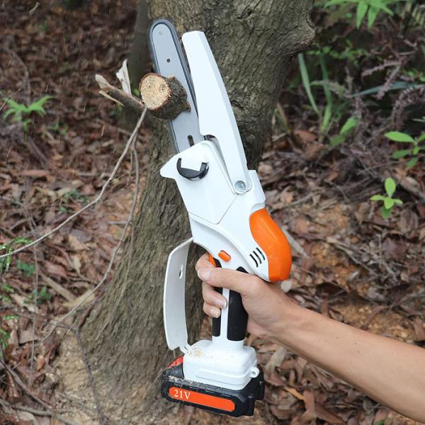 10 Inch Brushless Motor Cordless Portable Chain Saw Machine For Wood Cutting