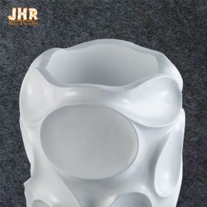 Lightweight Pattern Fiberglass Flower Pots Supermarket Planters