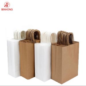 Oil Proof Coated Paper 80gms Twisted Handle Bags