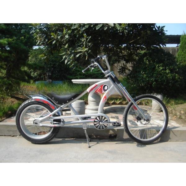 Men's 20-24 Inch Chopper Bike with Fork Suspension and Customizable Options