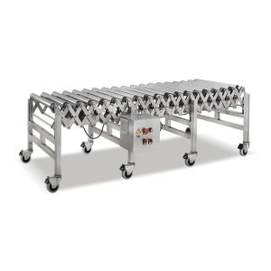 Buy cheap Stainless Steel Motorized Flexible Extendible Roller Conveyor from wholesalers