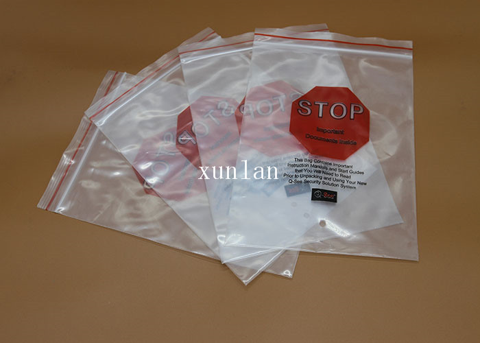 Quality Flat Top Open PE Plastic Bags Offset Printing With 2 Or 3 Sealing Sides for sale