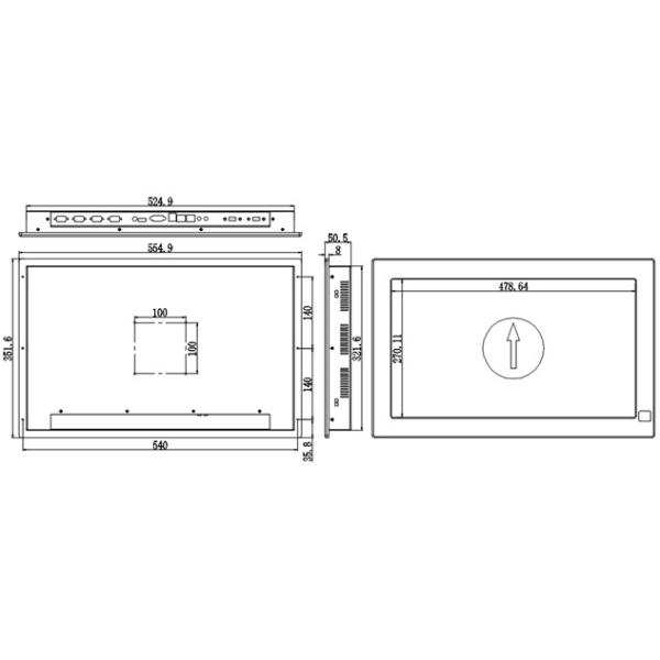 IPPC-2106TW1 21.5 inch Industrial Touch Panel PC / Industri PC Touch