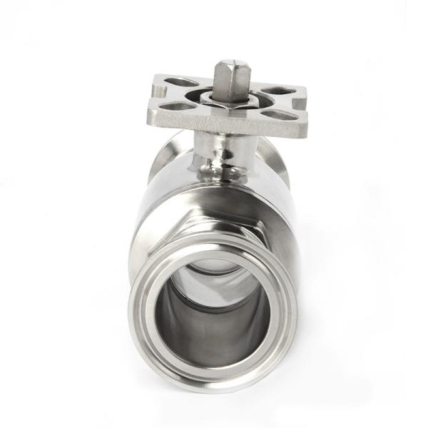 Ss 304 316 Stainless Steel Valved High Platform Tri-Clamp Ball Valve for Pipe Lines Connect