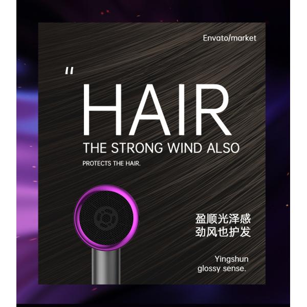 Household Thermostatic Protection Hair Dryer 0.35kg Drying Function Hot and Cold Air