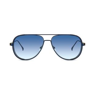 Classic Steampunk Acetate Eyewear Polarized Metal Frame Gradient Lens Sunglasses