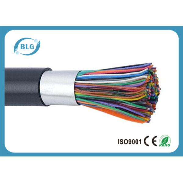Buy Black PE Sheath Telephone Line Cable Shield 10 / 20 / 25 / 50 / 100 Pairs Solid Copper Cable for Telephone and Secruity at wholesale prices
