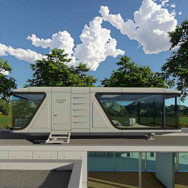 Steel Frame Prefabricated Detachable Container Capsule House Adapted For Resort