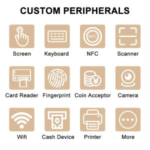 New design 21.5 inch cold rolled steel sheet metal touch screen monitor barcode