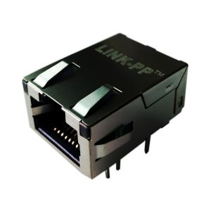 100Base-T Low-Profile RJ45 Jack LPJK7401AONL Thru-Hole With LED