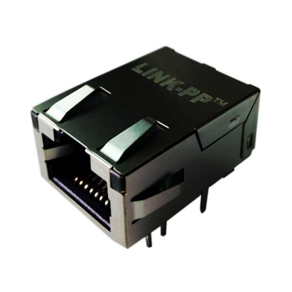 100Base-T Low-Profile RJ45 Jack LPJK7401AONL Thru-Hole With LED