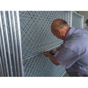 China chain link temporary construction fence panels 6FT X 10F Mesh 2 3/8  x 2 3/8 ( 60mm x 60mm ) x 12 gauge wire on sale