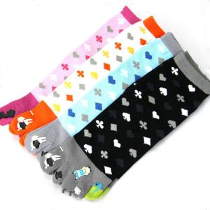 China Custom logo, design five toe animal girl tube sock on sale