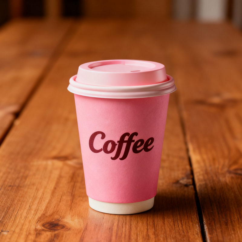 Eco-friendly custom printed logo biodegradable disposable 8oz double-layer coffee paper cup
