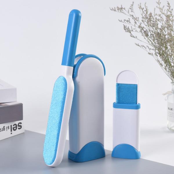 Buy ABS Plastic Pet Hair Remover Brush With Self Cleaning Base at wholesale prices