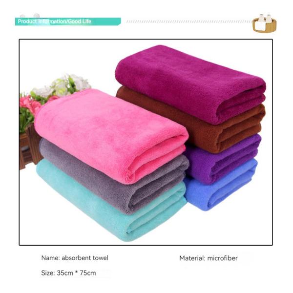 Customized Fiber Towel for Beauty Salon Hair Dryer and Domestic Cleaning Applications