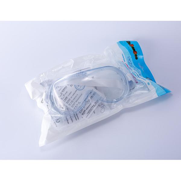 PVC Protective Safety Goggles Adjustable Anti Fog Dust Splash For Medical Supply