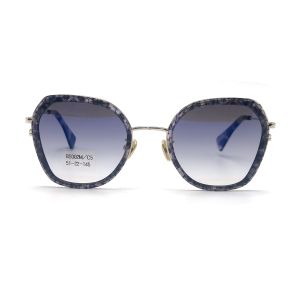 BS002M Acetate Metal Spectacles with polygonal eyeshape