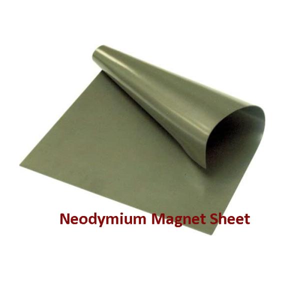 80°C Strongest Flexible Rubber NdFeB Neodymium Magnetic Sheet Tolerance ±10% A4 Size