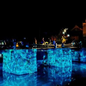 100W Projector Water Wave Light Outdoor Ocean Ripple Water Customized Pattern