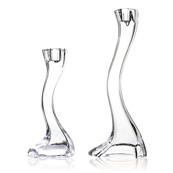 Buy Custom made clear crystal glass candelabra candlestick holder at wholesale prices