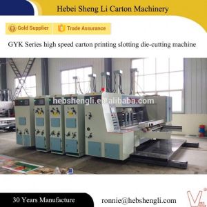 Chain Feeder Printer Slotter Machine , Flexo Printing Machine Equipment