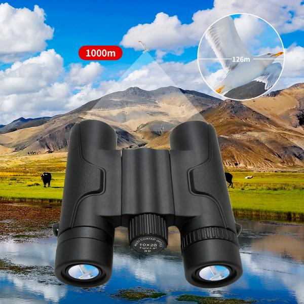Binoculars, 10X25 Free Focus Binoculars Professional High Powered HD Large View Compact Binoculars