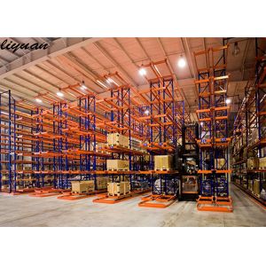 Robot Welding Narrow Aisle Pallet Racking , VNA Racking Galvanized Surface