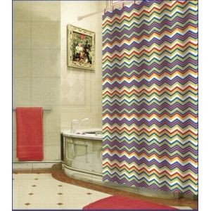 Waterproof Printed PEVA Plastic Shower Curtain Bath Accessory Sets