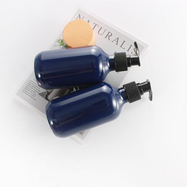 Buy Customized Blue 62mm 10.14oz Boston Shampoo Pump Bottles at wholesale prices
