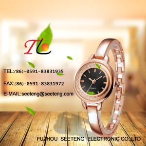 China elegant  ladies watch wrist watch with lots of moving diamonds on sale