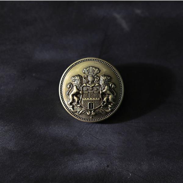 wholesale custom logo zinc alloy buttons metal shank button for coat