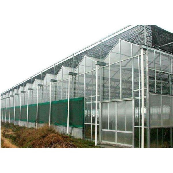 Buy Agricultural Polycarbonate Sheet Greenhouse Double Arch Multi Span Structure Frame at wholesale prices